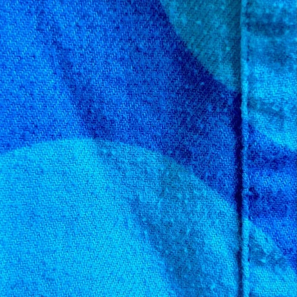 Victoria’s Secret Flannel Cotton Pajamas MED Vintage Blue/Lime Polka Dot- - Picture 8 of 10